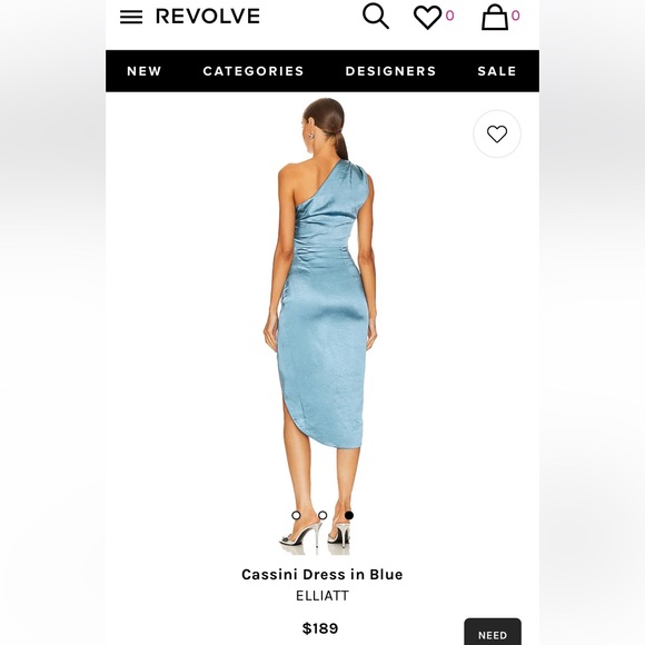 Cassini Dress in Blue (Revolve) - Picture 3 of 7